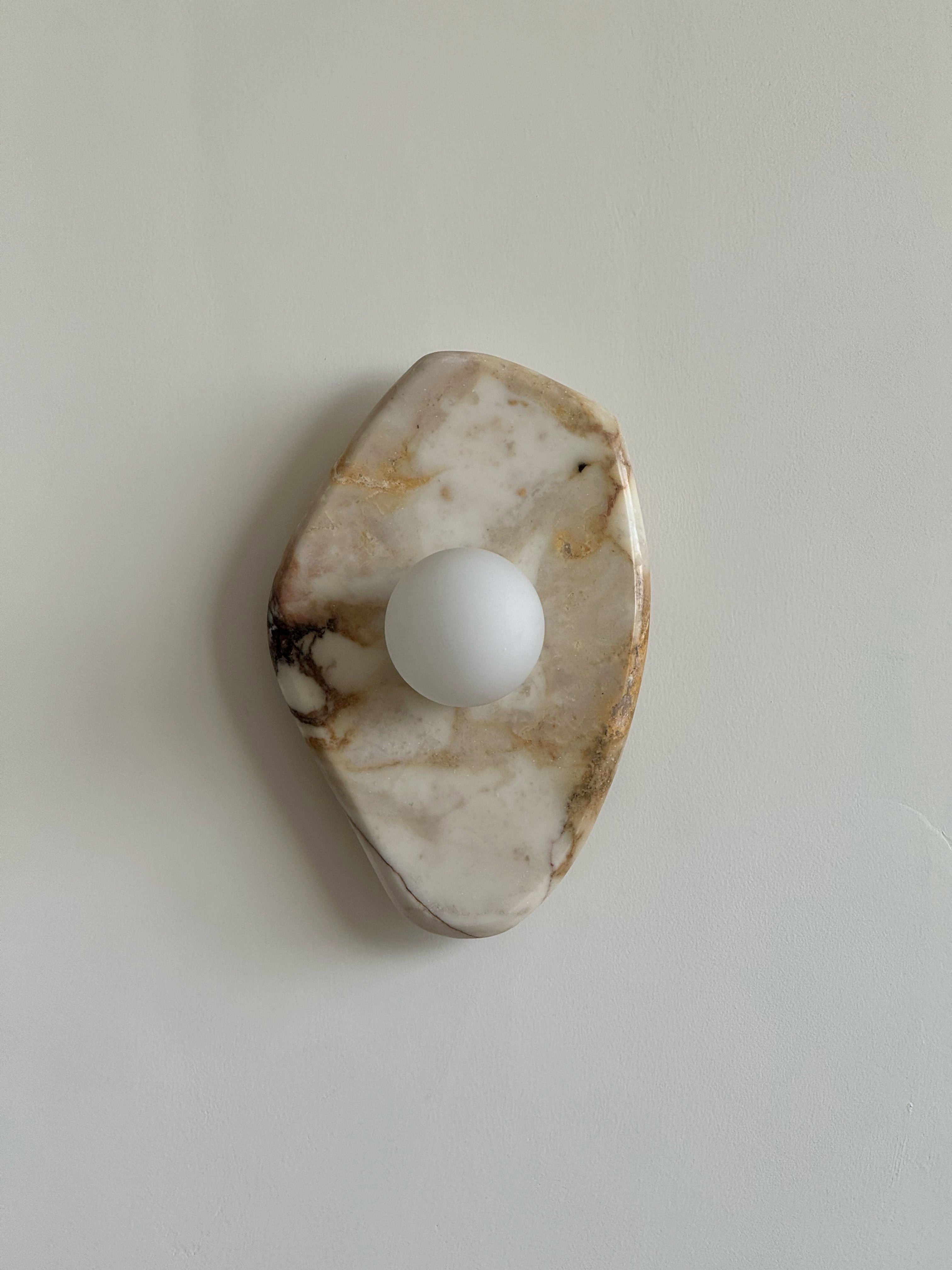 Textured Marble Wall Lamp
