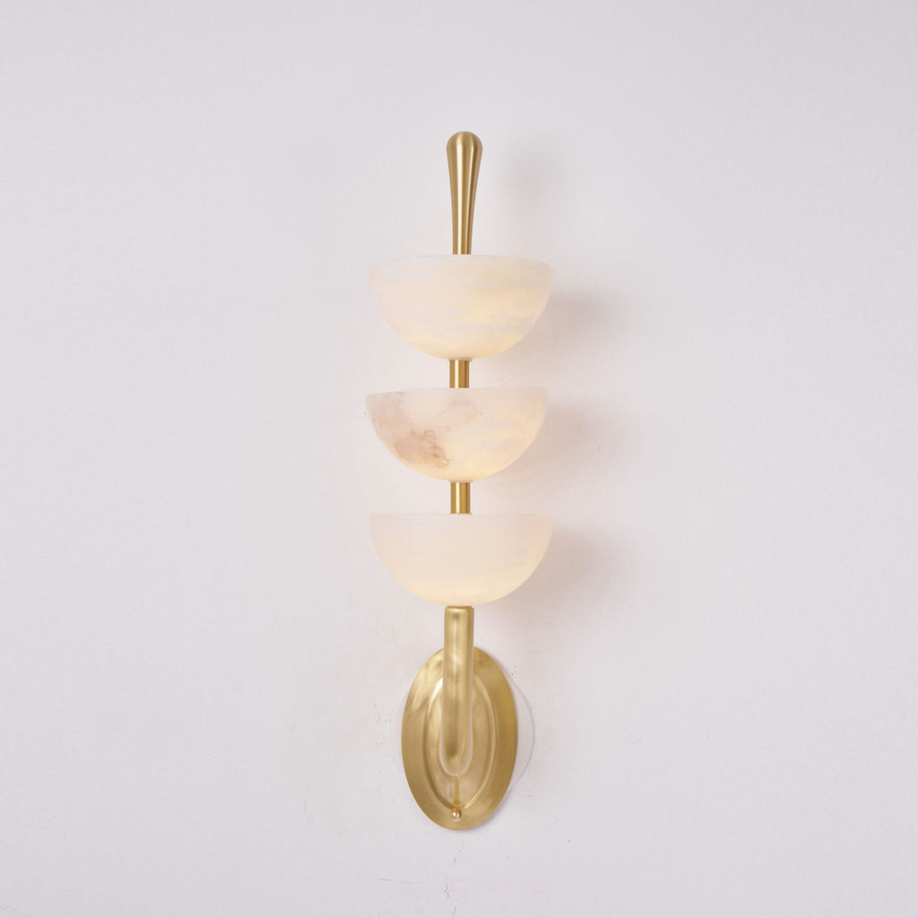Triple Alabaster Wall Lamp