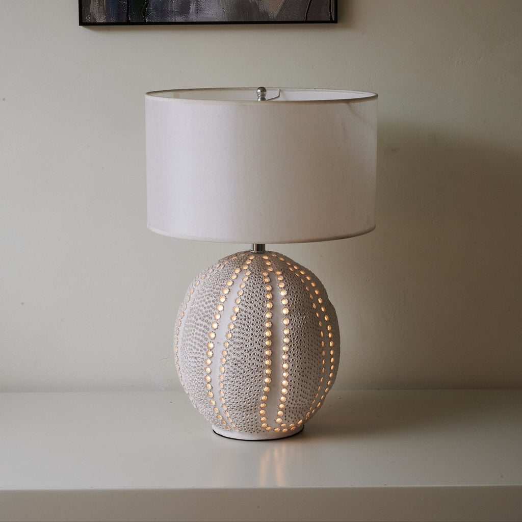 Urchin Textured Ceramic Table Lamp