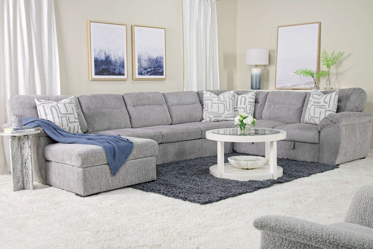 Wanda Full Pullout Dual Chaise Sectional