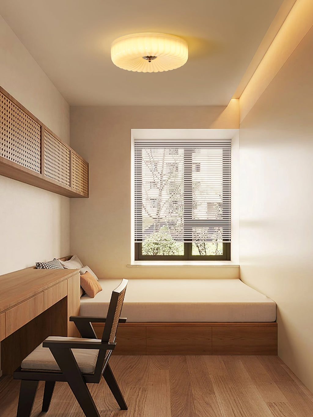 Willa Glass Flush Mount Ceiling Light